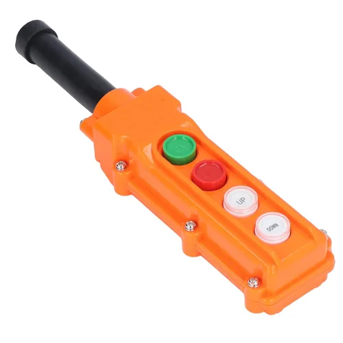 Vista 5 de COB-61A interruptor de botón de empuje de grúa Interruptor de control remoto de alzamiento a prueba de lluvia para grúas puertas traseras