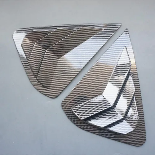 Vista 2 de ZiWen 2 paneles de listones de fibra de carbono estilo deportivo para cuarto trasero de ventanilla para Nissan Altima 2013 2014 2015 2016 2017 2018