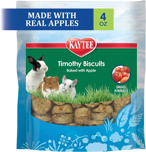 Vista 3 de Galletas de Kaytee Timothy, golosina horneada para cobayas, conejos y otros animales pequeños, zanahoria, 4 oz