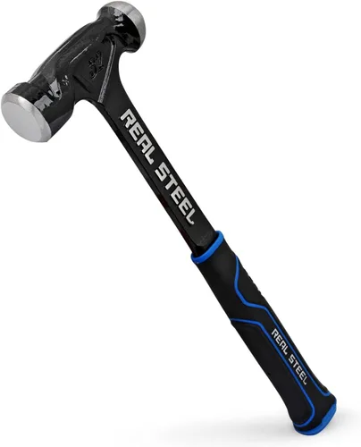 Vista 9 de REAL STEEL Martillo de bola de acero forjado de una sola pieza de 16 onzas, negro