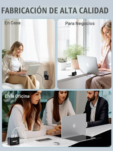 Vista 7 de GOOLOO Bloque de cargador USB C de 100 W - Cargador de pared rápido