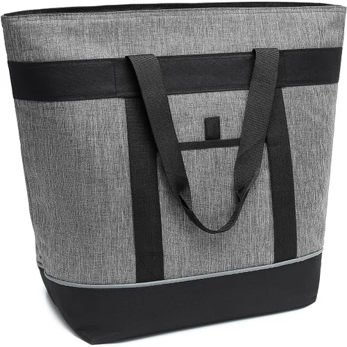 Insulated Cooler Bag Reusable Grocery Tote Bags Transport Large Lunch Box for Women
