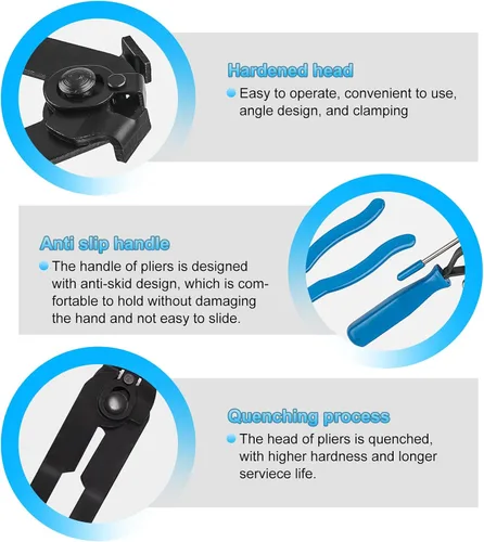Vista 7 de Alicates de Abrazadera de Funda de Eje de Junta CV, Juego de Herramientas de Abrazaderas de Funda CV Automotriz, Alicates de Abrazadera de Manguera