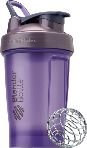 Vista 13 de BlenderBottle Classic V2 - Botella mezcladora perfecta para batidos de proteínas y antes del entrenamiento, 28 onzas, gris guijarro