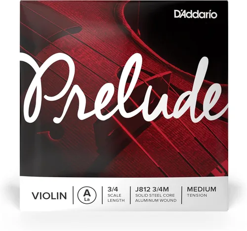 Vista 24 de D'Addario Prelude Violín de cuerda simple, cuerda en G individual, escala 4/4, tensión media - J814 4/4M - Núcleo de acero sólido, tono cálido