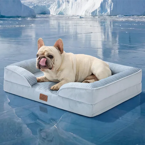 Vista 117 de Bedsure Camas ortopédicas para perros de tamaño grande - Cama impermeable para perros grandes y gatos, sofá para perros cómodo con funda extraíble