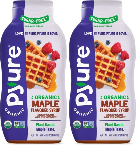 Vista 10 de Pyure - Jarabe orgánico de caramelo para postres Aderezo de caramelo sin azúcar para helado keto, panqueques, dulces bajos en carbohidratos 1 g