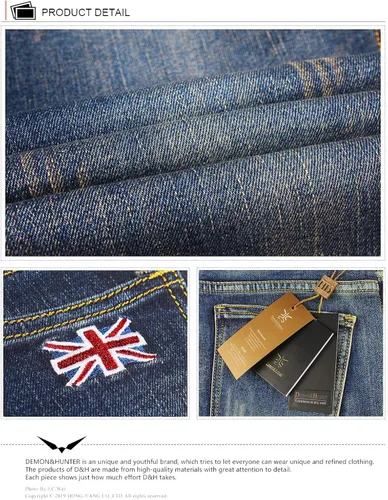 Vista 6 de Demon&Hunter 808 Series Jeans ajustados para hombre