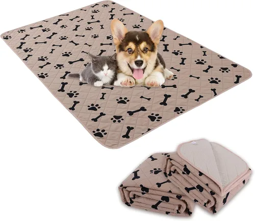 2 almohadillas para orina de perro, alfombras lavables antideslizantes para perros pequeños, almohadillas de entrenamiento para absorción de agua