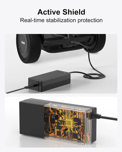 Vista 6 de VHBW Cargador de 63 V compatible con cargador Segway Ninebot de 4 clavijas compatible con Segway Ninebot S/S-MAX/Mini lite/Mini PRO/Go Kart Kit