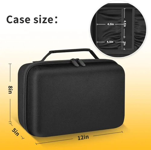 Vista 6 de Funda compatible con DEWALT 20V MAX XR multiherramienta oscilante DCS354B/DCS356B, caja de almacenamiento grande para batería DEWALT 20V MAX XR