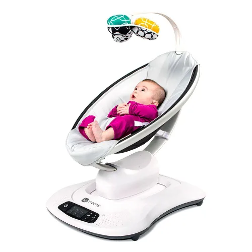 Vista 4 de 4moms RockaRoo and MamaRoo - Inserto para bebé, lavable a máquina, suave, tela de felpa, diseño reversible