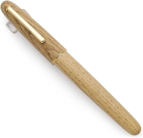 Vista 8 de JINHAO 9036 - Pluma estilográfica de madera natural, hecha a mano (punta fina de 0.020 in, madera de cerezo)