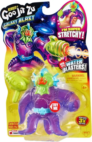Vista 6 de Heroes of Goo Jit Zu Galaxy Blast Hero Pack - Orbitox súper elástico con un nuevo lanzador de agua