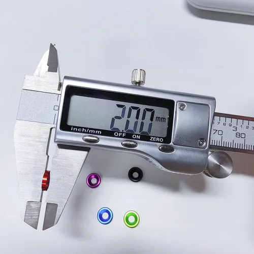 Vista 5 de [60 piezas] Arandelas avellanadas de acabado M3, aleación de aluminio anodizado, arandelas de cabeza/juntas/arandelas de copa para tornillo Negro