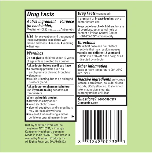Vista 6 de Dramamine - Masticables de jengibre para aliviar náuseas, 20 masticables blandos y fórmula de larga duración, 18 unidades (paquete de 2)