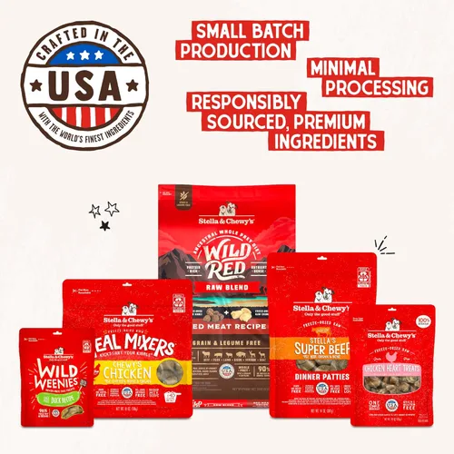 Vista 7 de Stella & Chewy's Mezcladores de comida de pollo crudo liofilizados, decoración y mezclador de comida para perros, hechos con 95% de pollo, órganos