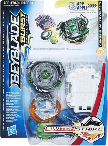 Vista 2 de Beyblade Figura de acción E1034 Switch Strike Tops V3 Rd