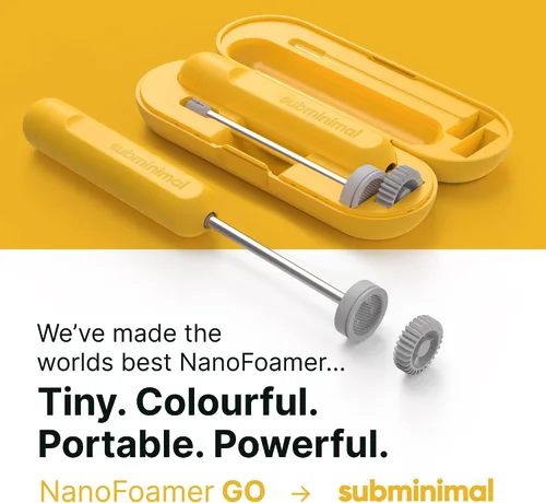 Vista 2 de Subminimal NanoFoamer GO Espumador de leche portátil recargable, terracota
