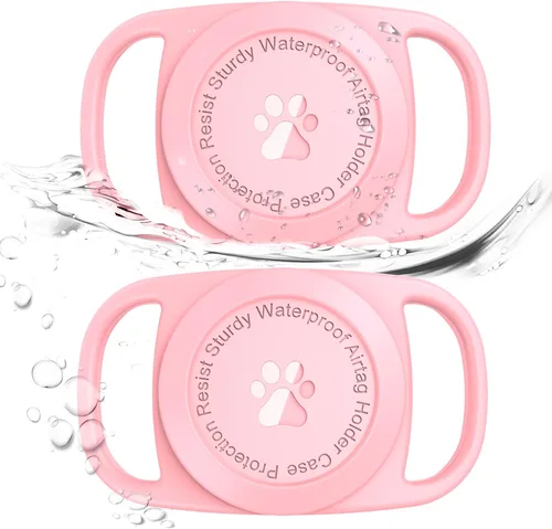 Vista 16 de Soporte para collar de perro para Airtag [1 unidad] Funda protectora impermeable para Apple AirTag, duradera y ligera con protección de cuerpo