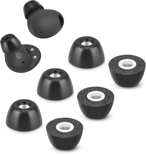 Vista 18 de Puntas de espuma viscoelástica para Samsung Galaxy Buds 2 Pro, sin dolor de silicona en las orejas, almohadillas de repuesto antideslizantes, cabe