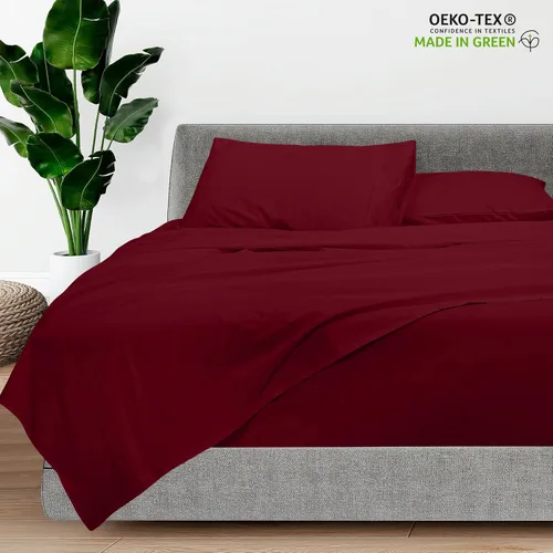 Vista 6 de ROYALE LINENS - Sábanas de 3 piezas para cama individual - Juego de sábanas de microfibra cepillada suave 1800 - 1 sábana bajera, 1 sábana encimera