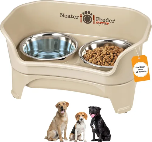 Vista 34 de Neater Feeder Express Cuencos para Perros a Prueba de Desorden Elevados para Razas Medianas y Grandes – Fabricado en EE. UU. – Comedero Lento
