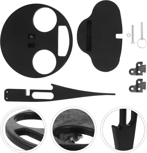 Vista 7 de DOITOOL Mesa de vino plegable para patio, pequeña mesa plegable al aire libre, fácil de abrir y cerrar