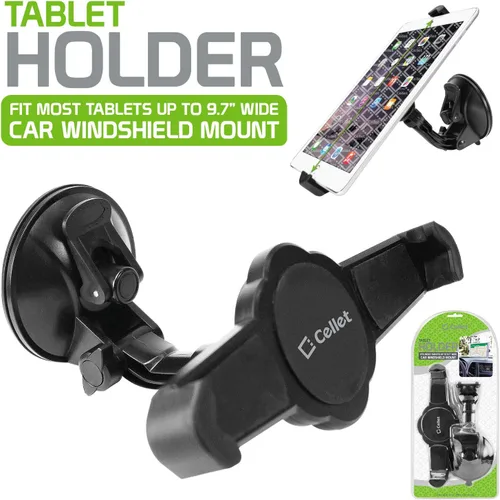 Vista 7 de Soporte para tablet, tablero, parabrisas con ventosa extra grande para iPad Pro iPad mini Air Samsung Galaxy Tab 8 7 6 Yaxa Fire HD, soporta