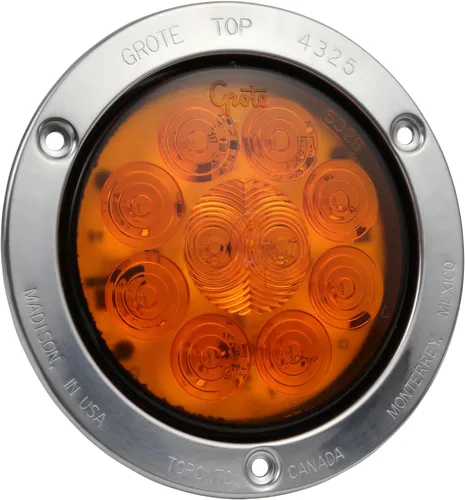 Grote 53303 Supernova - Luz LED de giro de parada de 10 diodos con patrón de 10 diodos, brida resistente al robo, pin macho, giro auxiliar