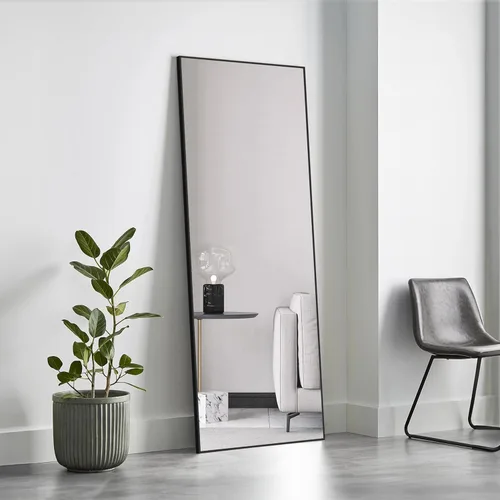 Vista 16 de Simple Deluxe Espejo arqueado de longitud completa, espejos de piso grandes de 64 x 21 pulgadas, para pared, puerta, dormitorio, baño, sala de estar
