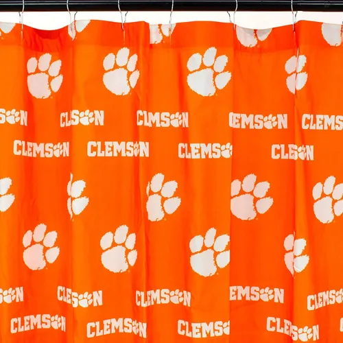 Vista 32 de College Covers Everything Comfy Alabama Tide - Cortina de ducha brillante y colorida, 70 x 72 pulgadas