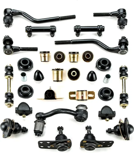 Vista 10 de Andersen Restorations - Kit de reconstrucción de suspensión frontal de poliuretano negro compatible con Chevrolet Chevy II/Nova OEM Spec reemplazos