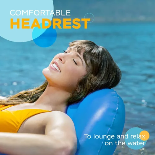 Vista 4 de Sunlite Sports New and Upgraded Inflatable River Tube - Heavy Duty Water Float for Lake, River, Pool, Premium Floating Raft with Cup Holders