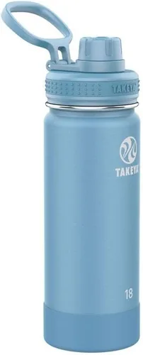 Vista 35 de Takeya Actives Botella de agua con tapa de boquilla, botella con doble aislamiento de acero inoxidable, apta para lavavajillas y sin BPA, botella 24