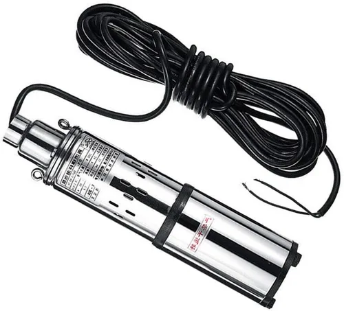Deep Well Submersible Pump, Solar Water Pump, Deep Well Water DC Pump Pond Pump, Stainless Steel, 24V DC, 200W, Max Lift 100FT, Max Flow:16L/min