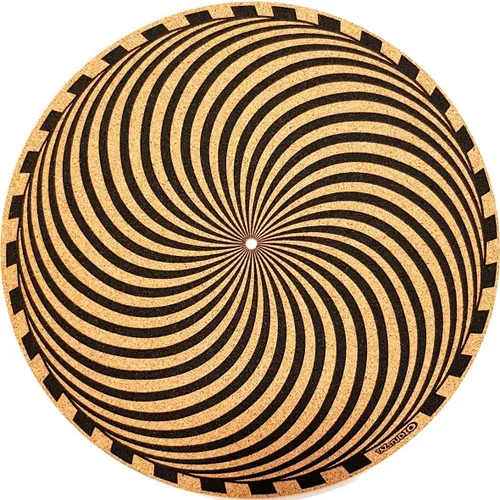 Vista 11 de Alfombrilla de corcho prémium para tocadiscos de corcho [0.157 in de grosor] para un mejor soporte de sonido en el tocadiscos de vinilo LP - Tapete