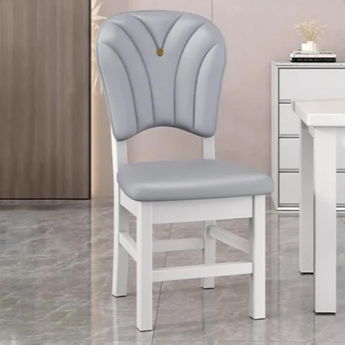 Vista 3 de Upholstered Leather Dining Room Chairs, Dining Chairs Set Kitchen Chair with Solid Wood Legs, Dining Room Side Chair for Bedroom, Vanity, Living