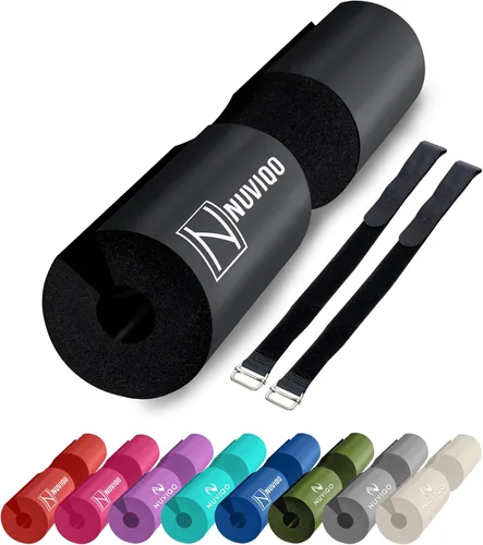 Almohadilla para sentadillas para estocadas y sentadillas, almohadilla de empuje de cadera para barras estándar y olímpicas, proporciona