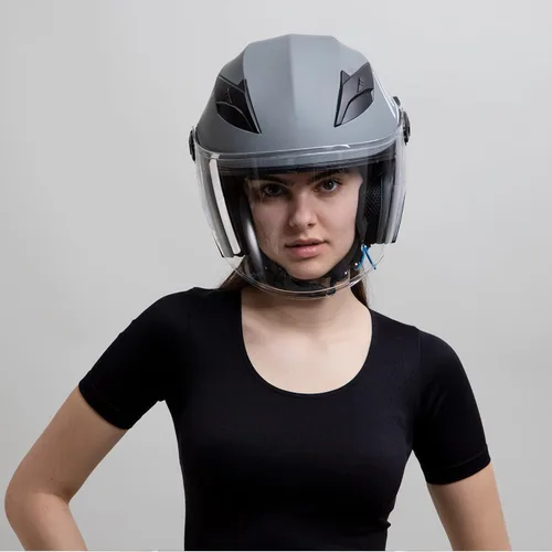 Vista 8 de Westt Rover Casco de motocicleta Casco de ciclomotor de cara abierta estilo retro para motocicleta scooter Harley con visera solar Casco 34