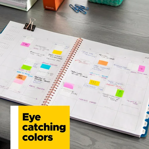 Vista 6 de Post-it Flags 683-5CF, 5 Colors, 0.47 inch x 1.70 inch, Set of 2, 200 Total Flags