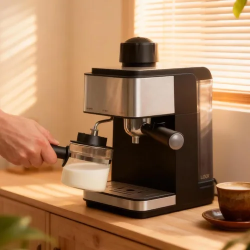 Vista 3 de Jarra de Café de Vidrio de 4 Tazas Espresso Reemplazo - Accesorios Espresso Compatibles con IMUSA, Hamilton Beach, Mr.Coffee, Breville, UNIVEN