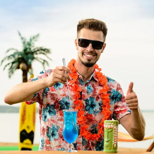 Vista 3 de Patelai 8 cucharas de acero inoxidable para revolver café de 7.8 pulgadas, agitadores de café reutilizables, barra de mango largo, cucharas de sal