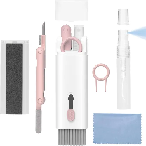 Vista 9 de Kit de limpieza para Airpods, kit de limpieza de auriculares para Airpods Pro 1, 2, 3, bolígrafo de limpieza multifunción con cepillo suave, esponja