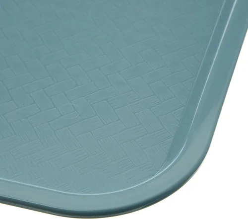 Vista 3 de Carlisle FoodService Products Bandeja de plástico, 12 x 16 pulgadas Azul pizarra Paquete de 2 Café Comida rápida
