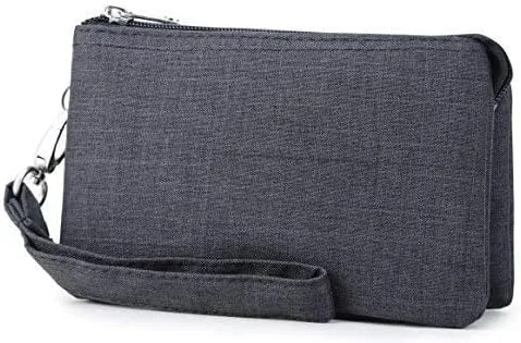 Vista 4 de Carteras de embrague de la muñeca del bolso del teléfono celular repelente al agua para las mujeres con la correa de la muñeca