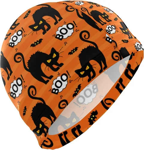 Vista 14 de Gorra de natación unisex para adultos, diseño divertido creativo de poliéster