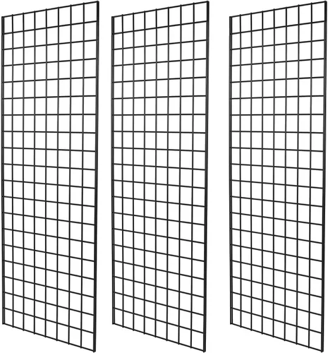 Vista 12 de Paneles de rejilla de grado comercial – Panel de rejilla resistente para cualquier exhibición minorista, 2 pies de ancho x 4 pies de alto, 3 paneles