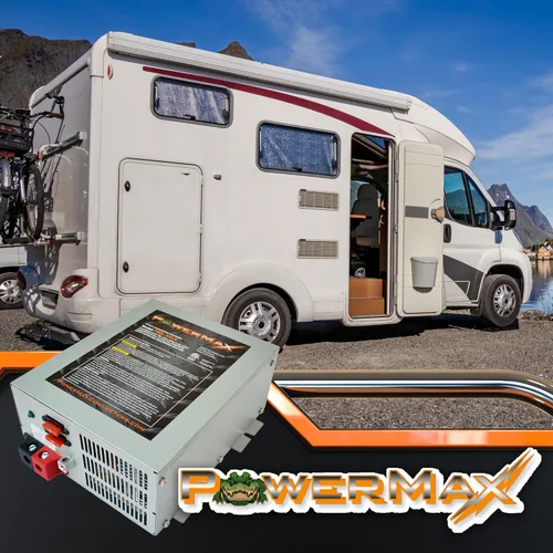 Vista 5 de PowerMax Convertidor RV PM4 45A Convertidor de potencia de 45 amperios y 12 V con un cargador de batería inteligente de 3 etapas incorporado