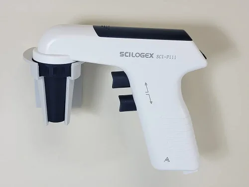 Vista 4 de SCILOGEX Controlador de pipeta motorizado SCI-Fill - Llenador de pipetas ajustable de 8 velocidades - Diseño ergonómico ligero para pipetas de 1 a